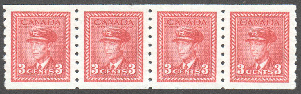 Canada Scott 265 MNG VF Strip - Click Image to Close